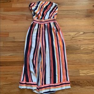 stripe jumpsuit